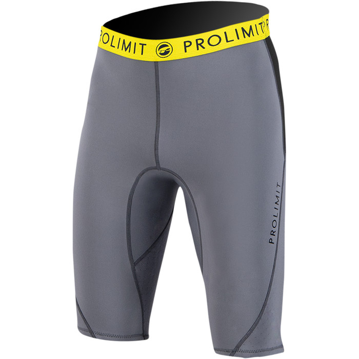 2023 Prolimit Mens Airmax 1.5mm Wetsuit SUP Shorts 14500 - Grey / Black / Yellow